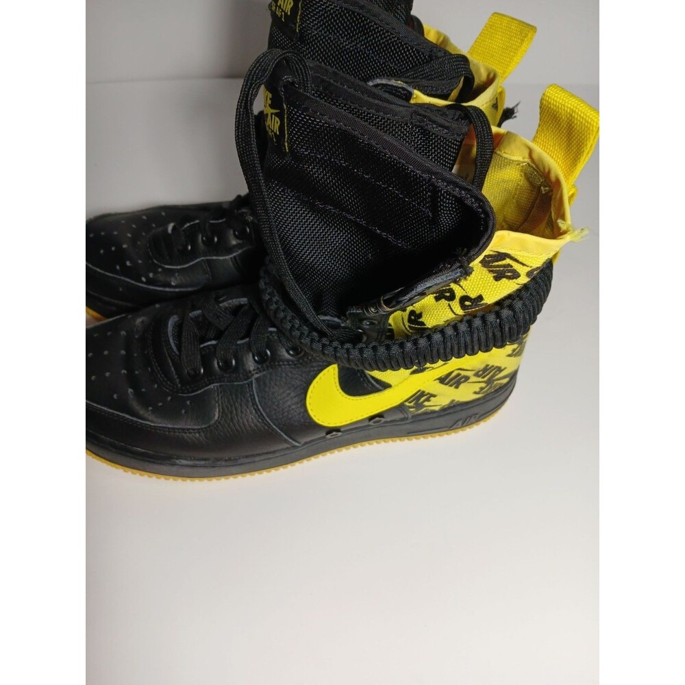 Nike SF Air Force 1 High Black Yellow Size 8.5 Men’s Limited Edition Sneakers - Picture 3 of 8